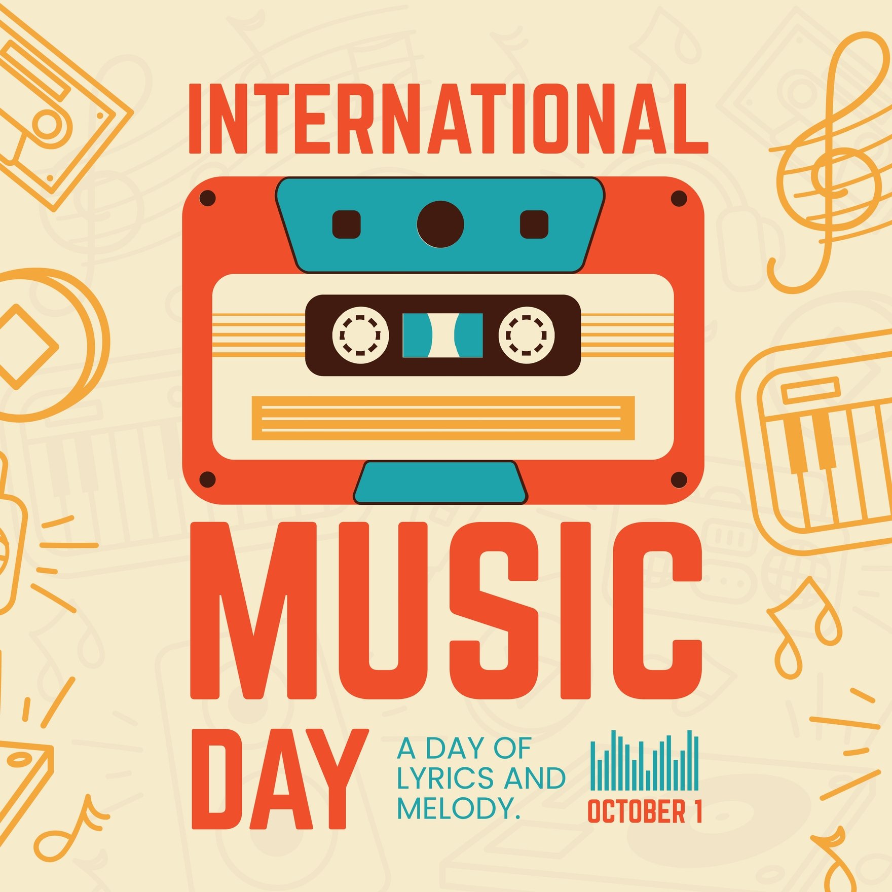 International Music Day Instagram Post
