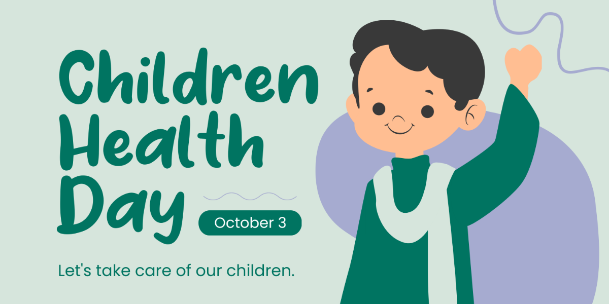 Free Child Health Day Banner Template