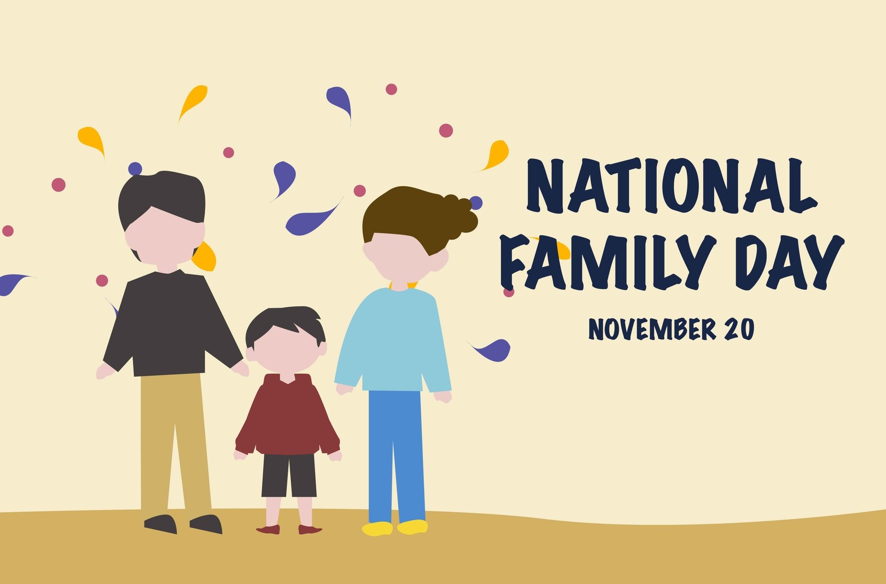 National Family Day Banner in Illustrator, EPS, SVG, JPG, PNG