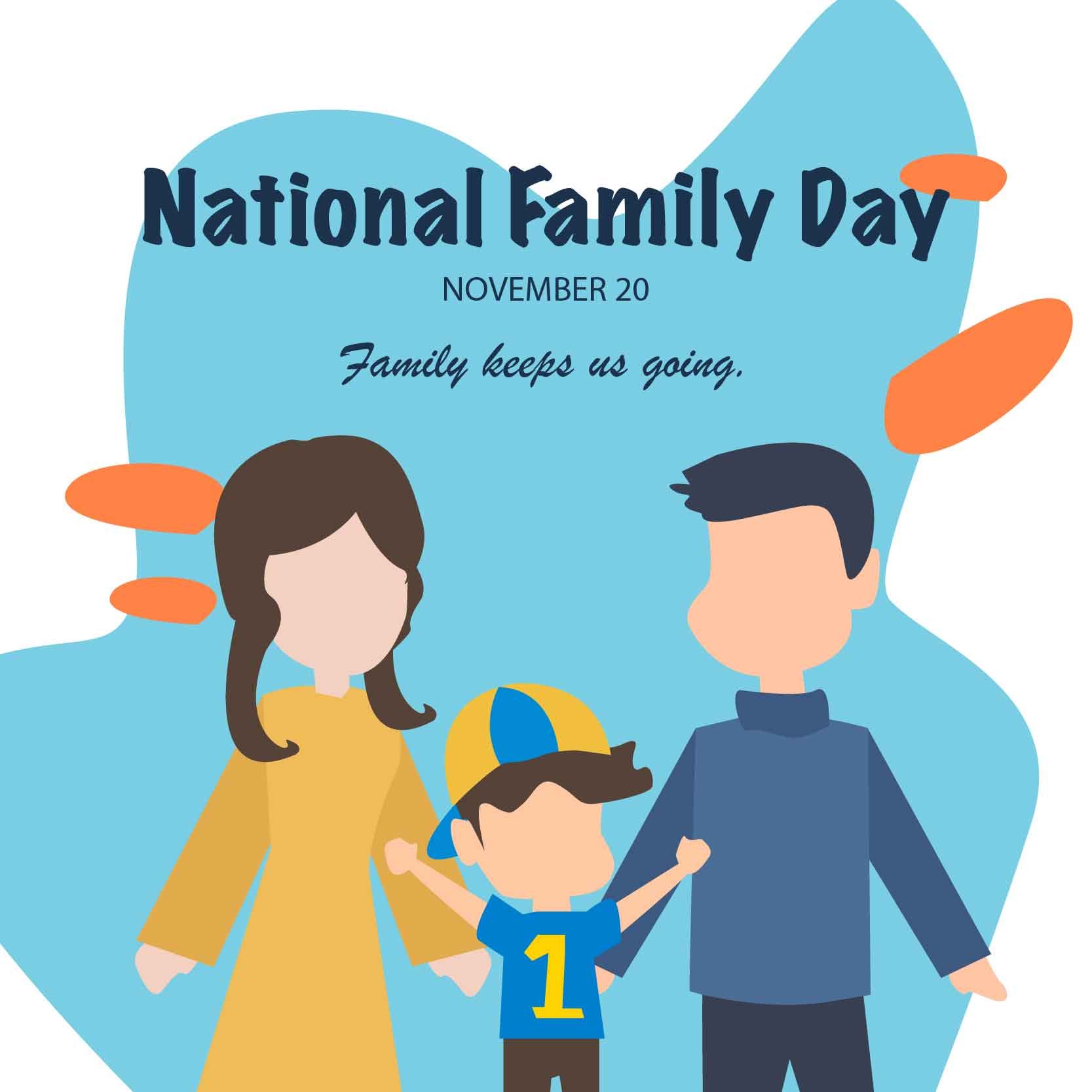 National Family Day Whatsapp Post