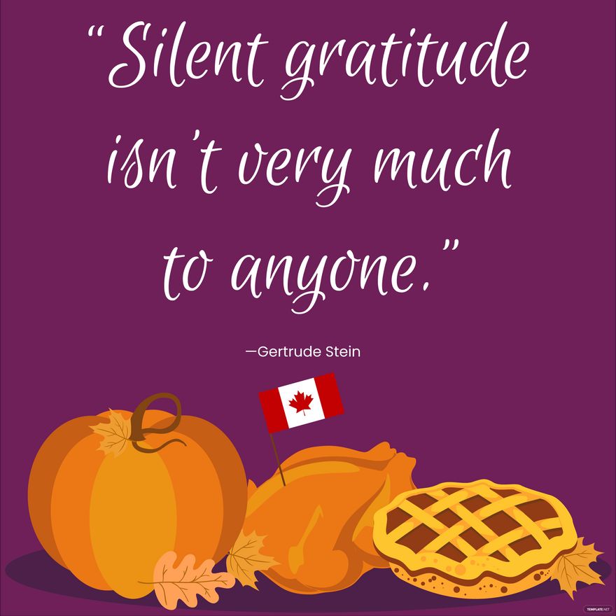 Free Canadian Thanksgiving Quote Vector