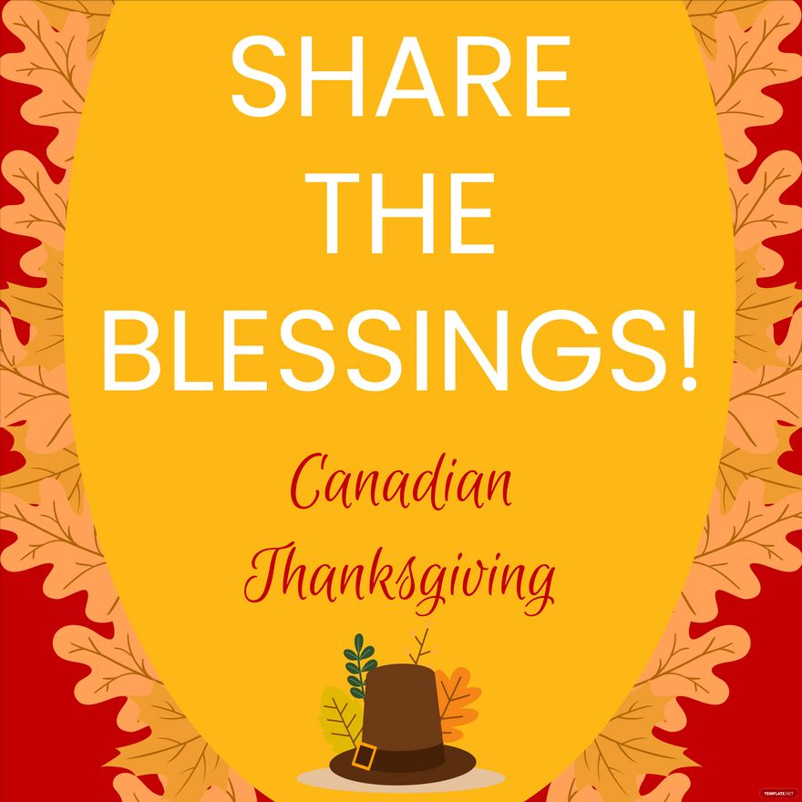 Free Canadian Thanksgiving Flyer Vector