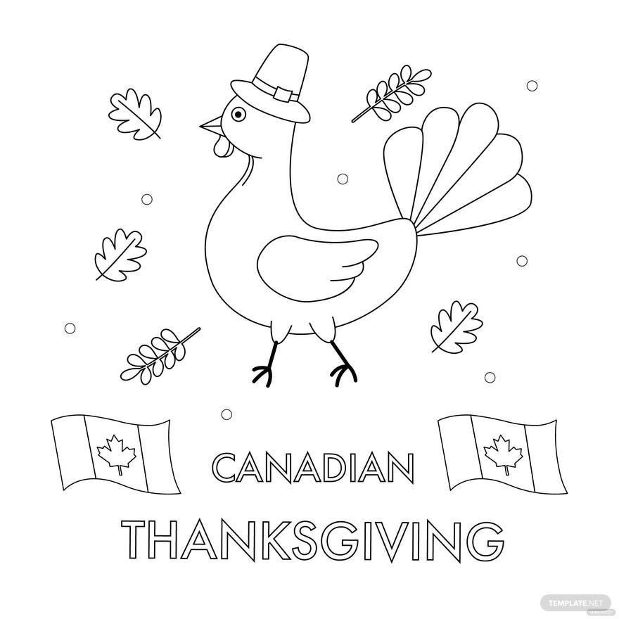 Canadian Thanksgiving Drawing Vector
