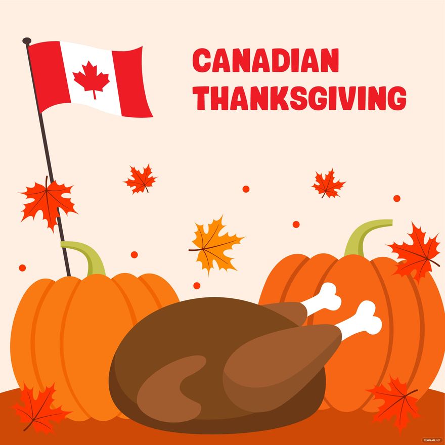 Free Canadian Thanksgiving Illustration in Illustrator, PSD, EPS, SVG, JPG, PNG