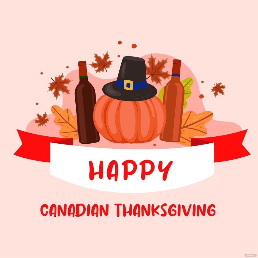 Free Happy Canadian Thanksgiving Vector