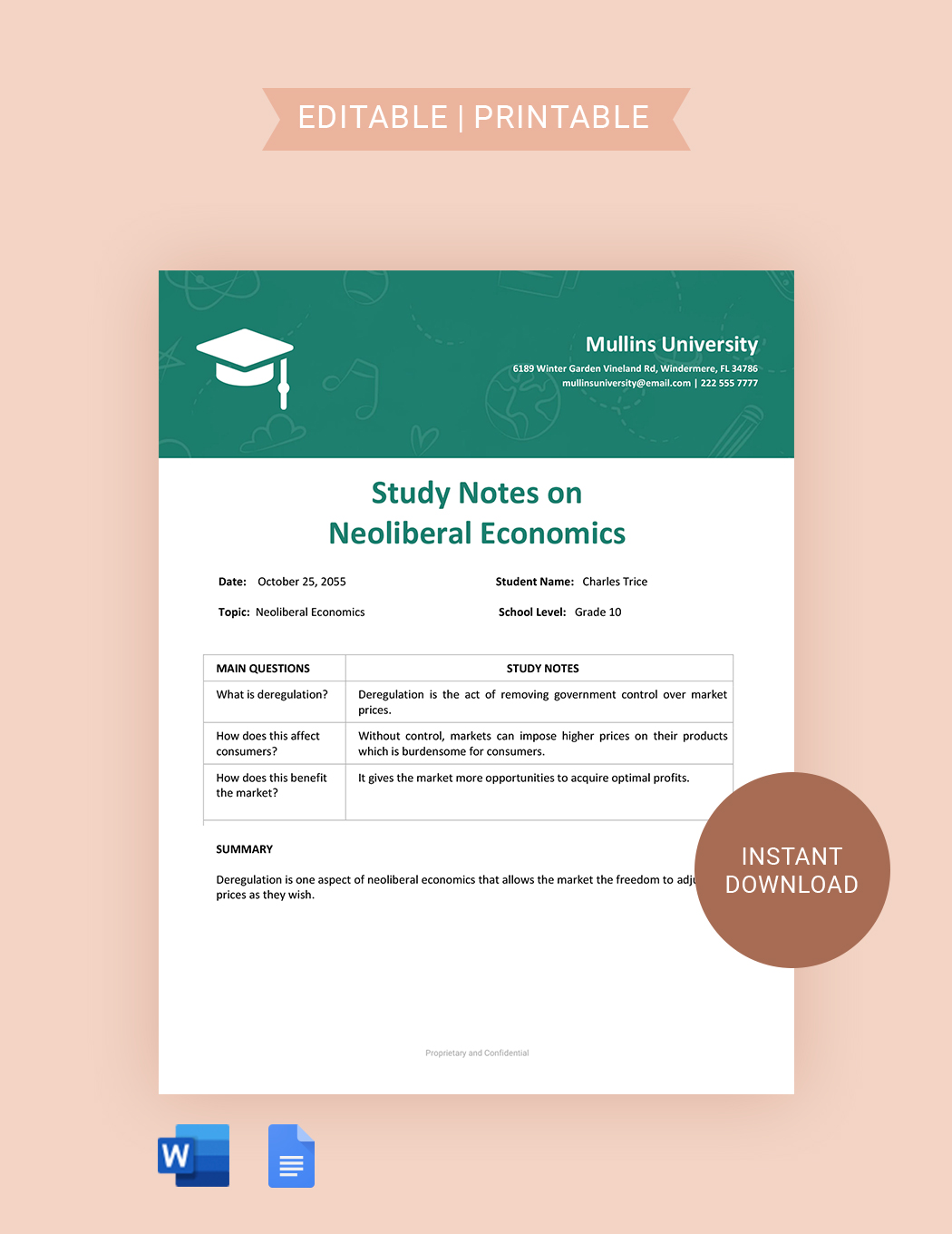 Notion Course Notes Template