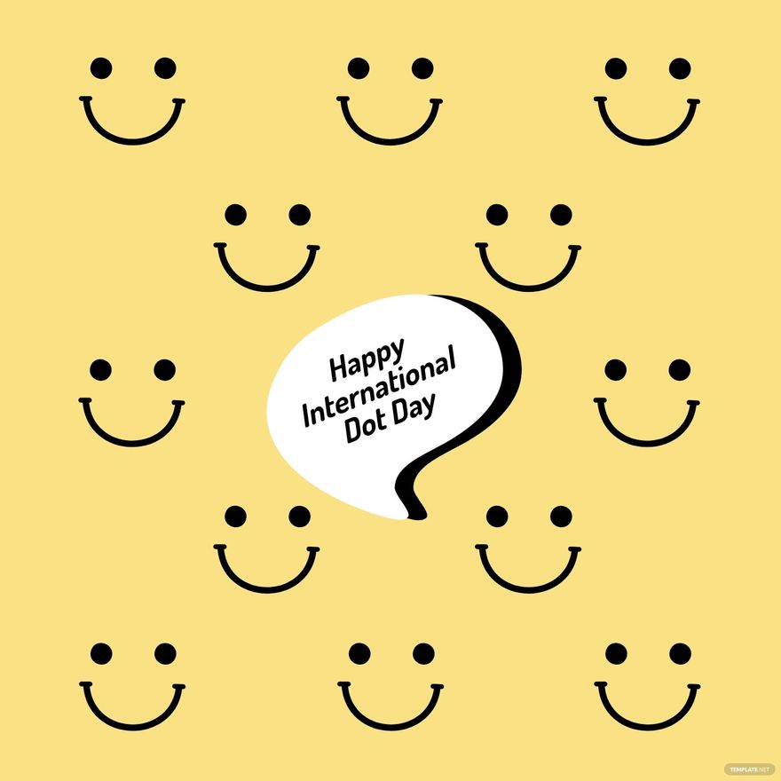 International Dot Day Greeting Card Background Template - Edit Online ...