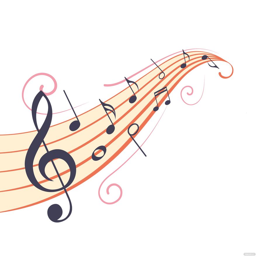 Free Curvy Music Staff Clipart Download In Illustrator PSD EPS SVG 