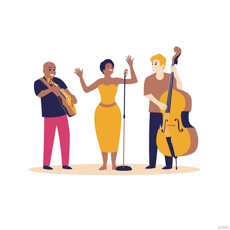 Music Band Clipart In PSD Illustrator EPS SVG JPG PNG Download