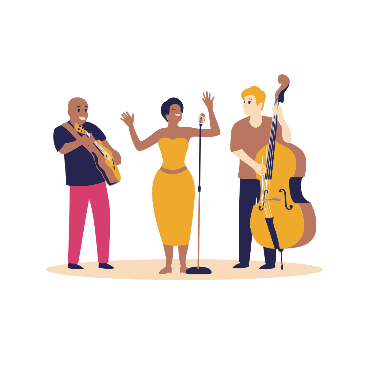 Music Band Clipart Template