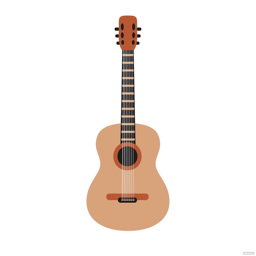 acoustic guitar clipart