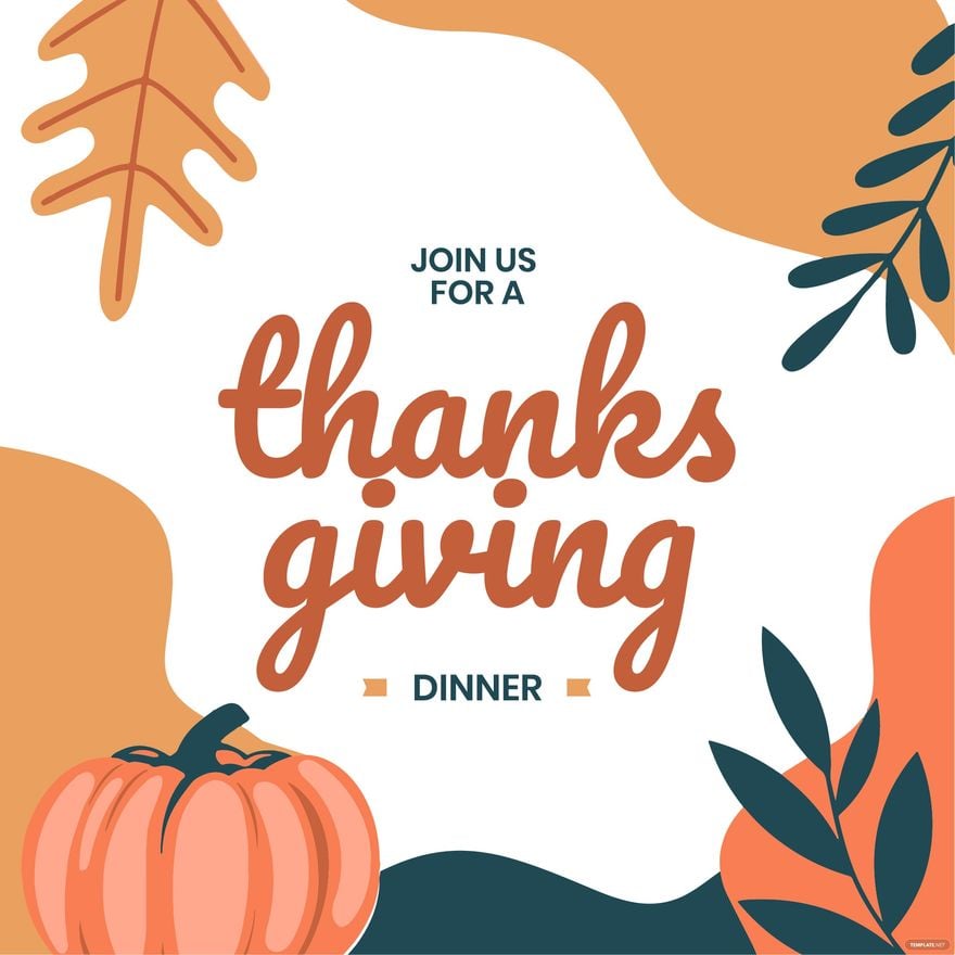 Free Happy Thanksgiving Invitation Clipart