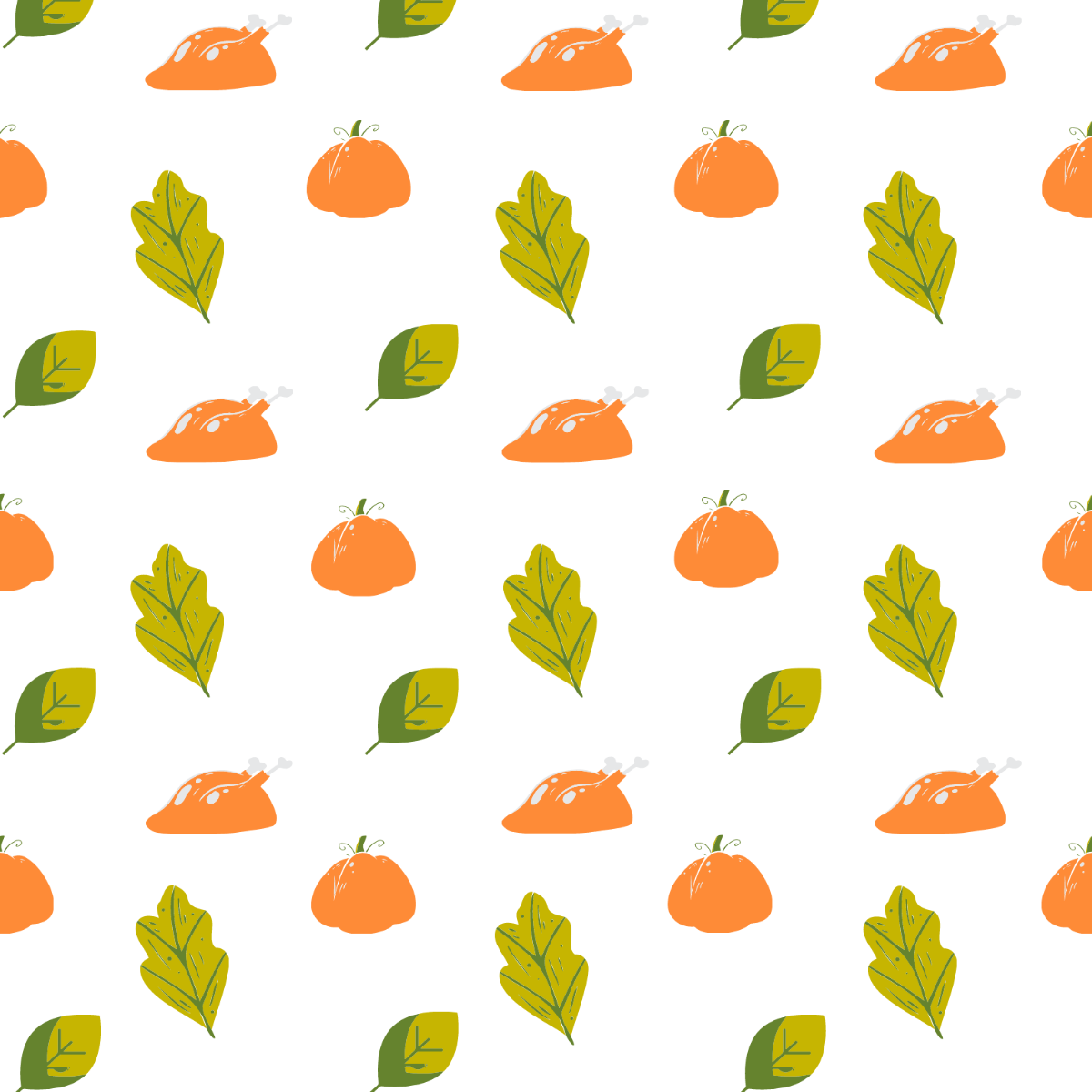 Free Thanksgiving Pattern Clipart Template
