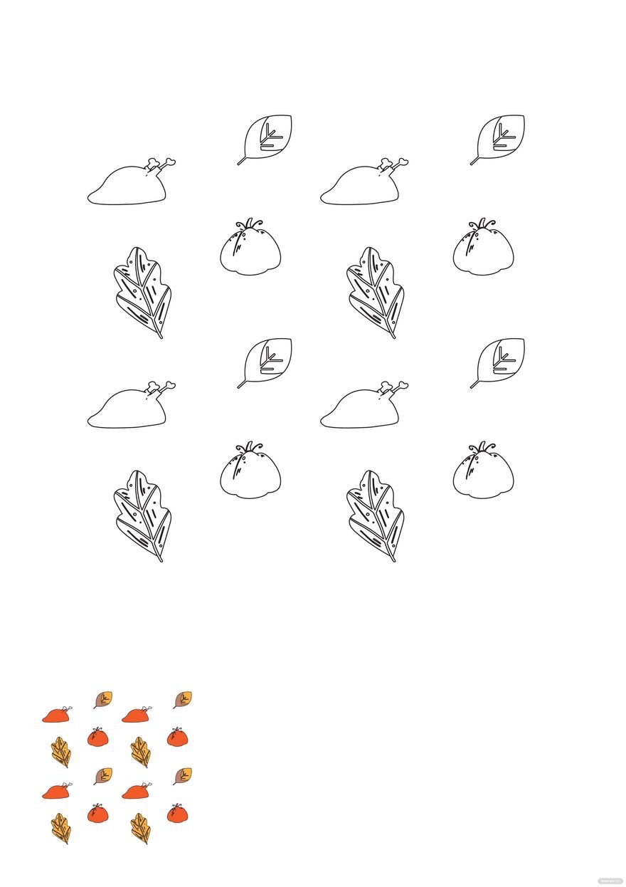 Free Thanksgiving Pattern Coloring Page