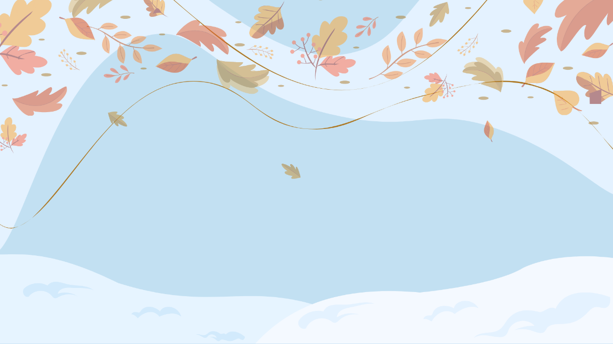 Autumn Winter Background Template