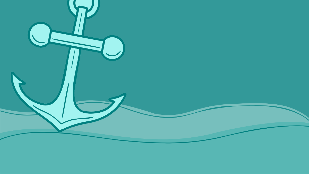 Free Teal Anchor Background Template