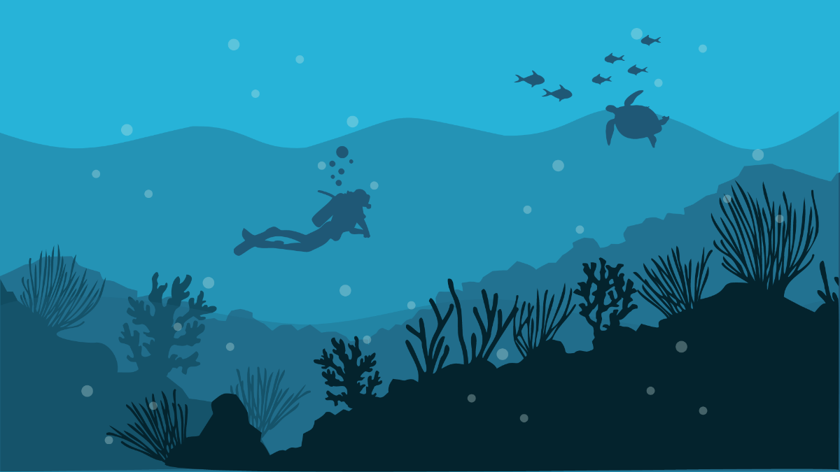 Free Under Water Background Template