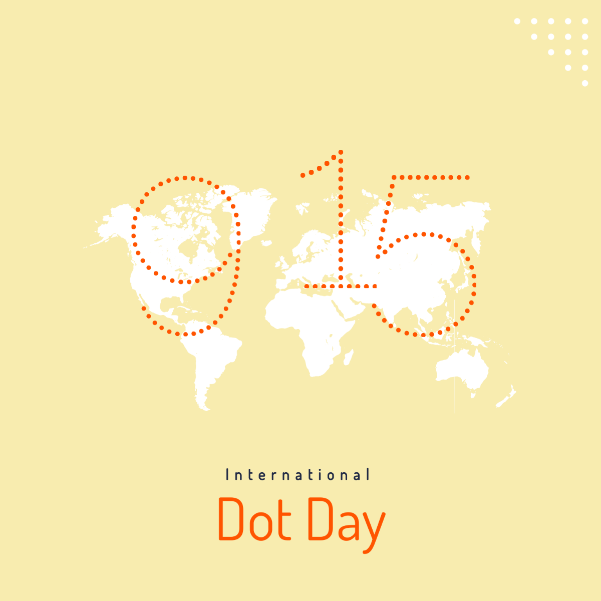 International Dot Day Illustration Template