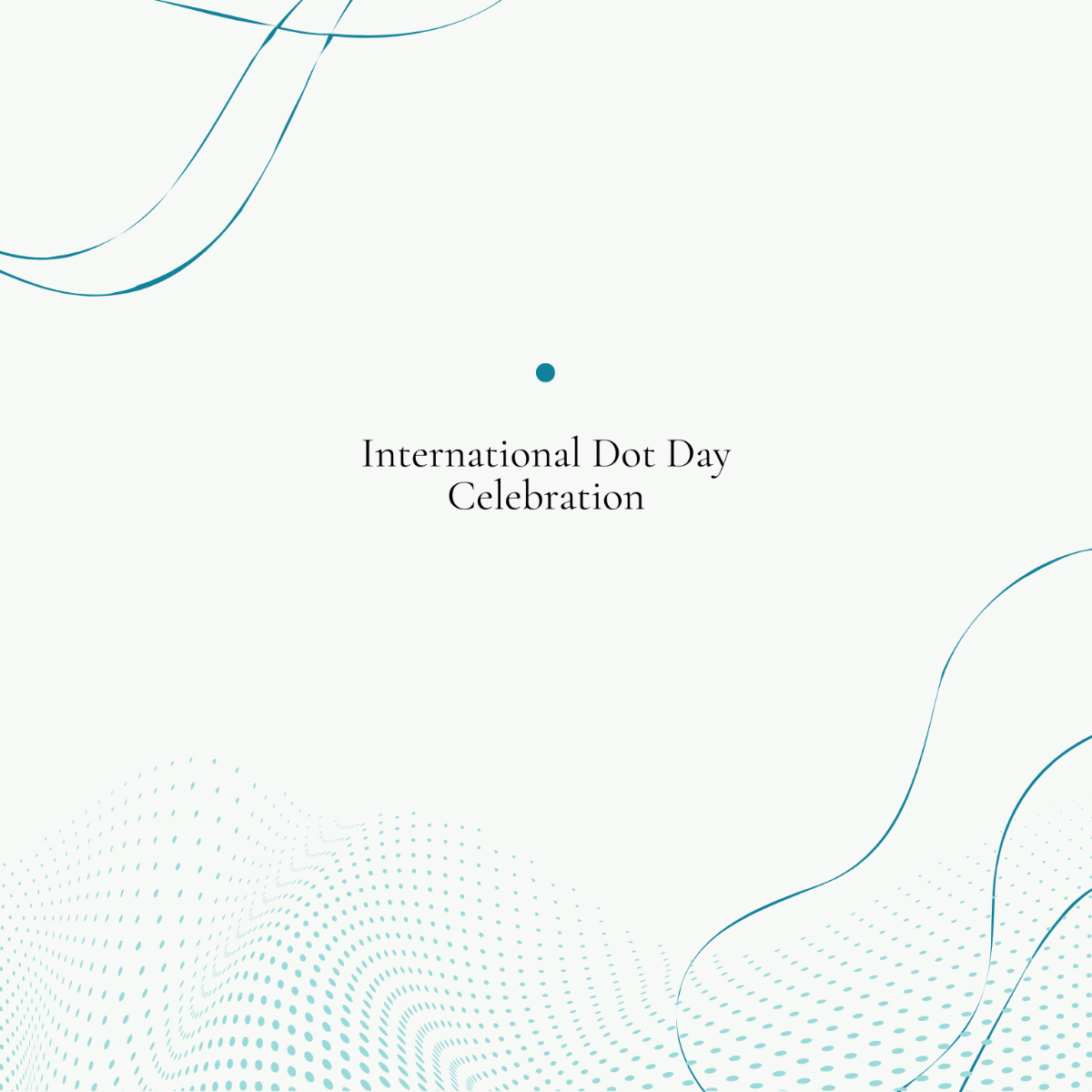 Free International Dot Day Celebration Vector Template