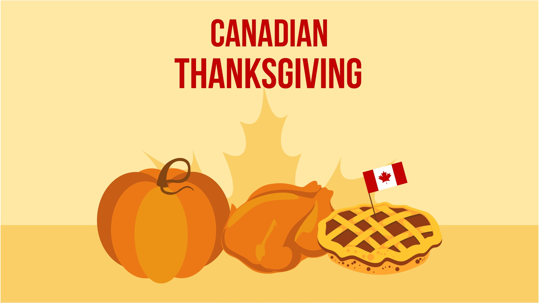 Canadian Thanksgiving Day Background in PDF, SVG, Illustrator, EPS, PNG