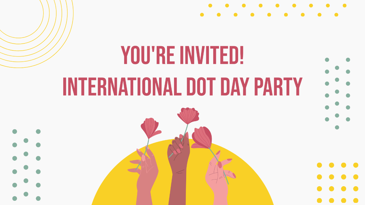 International Dot Day Invitation Background