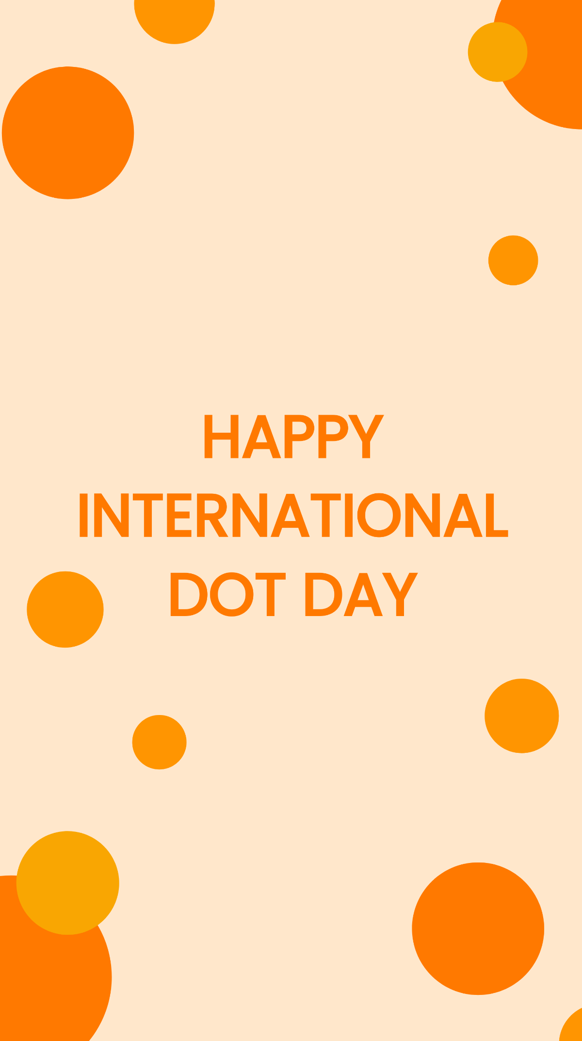 International Dot Day iPhone Background Template
