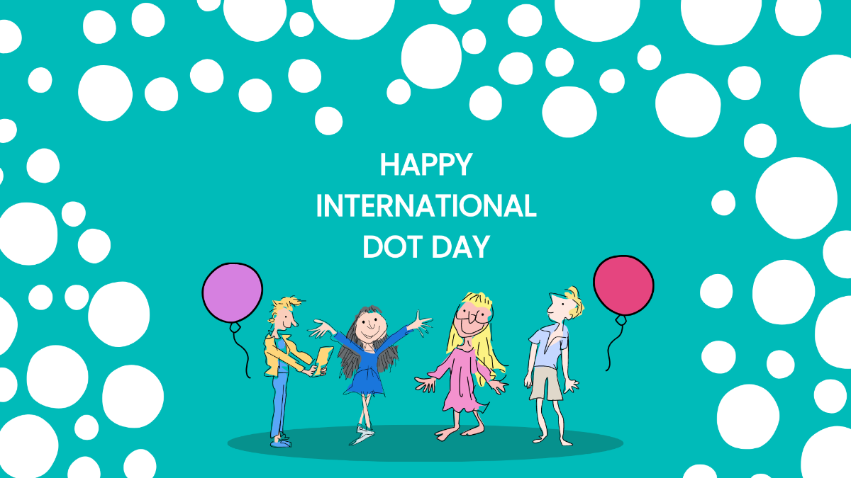 International Dot Day Wallpaper Background Template