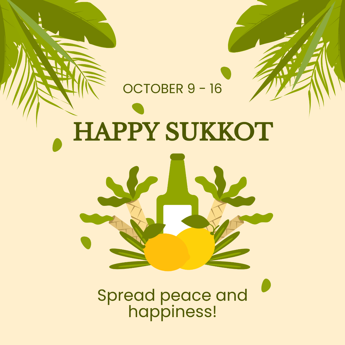 Free Sukkot FB Post Template