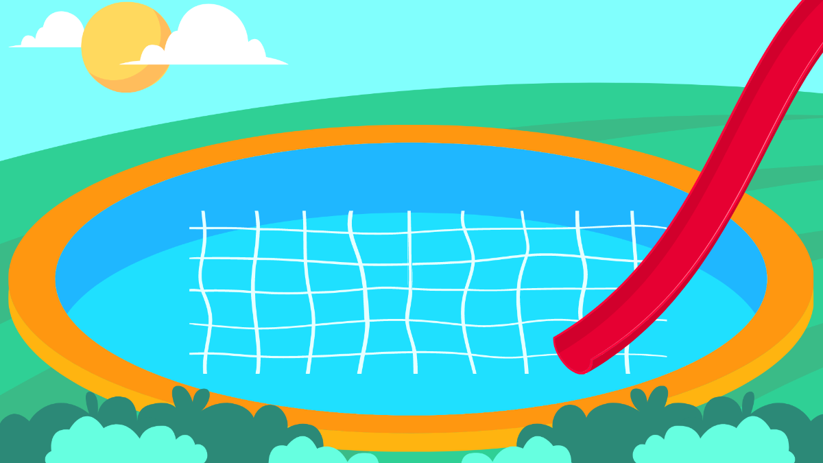 Water Pool Background Template
