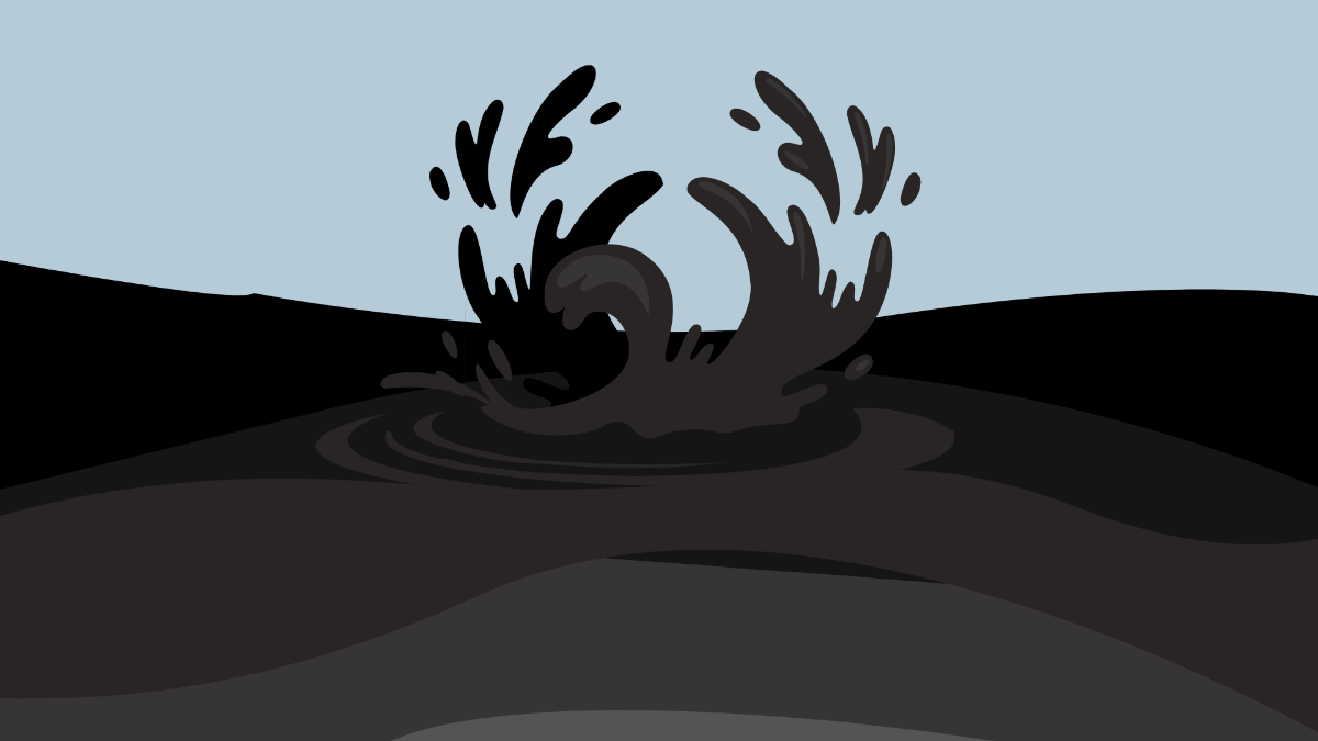 Black Water Background Template