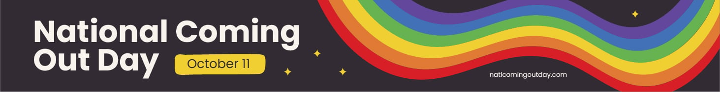 National Coming Out Day Website Banner