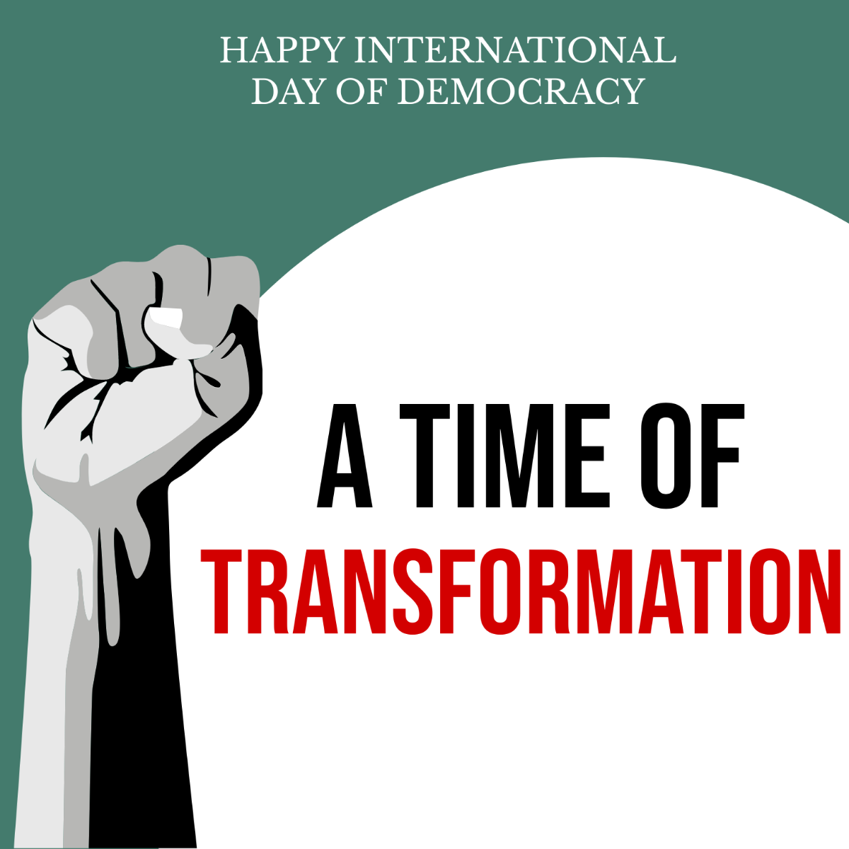 International Day of Democracy Poster Vector Template