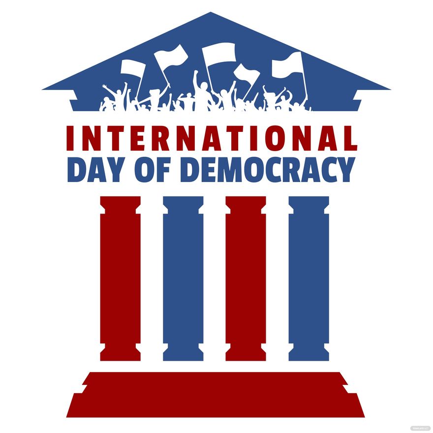 International Day of Democracy Banner Background Template - Edit Online ...