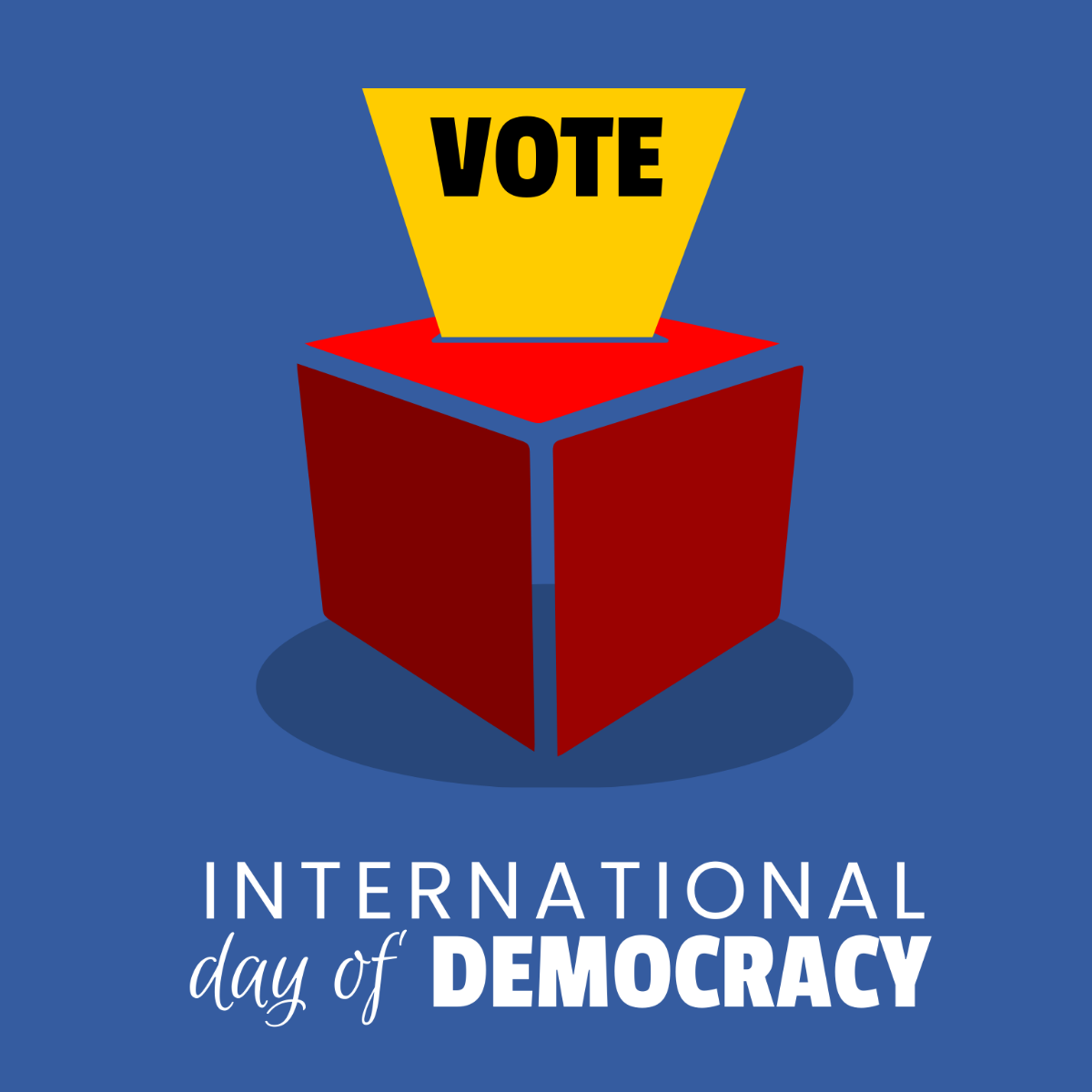 Happy International Day of Democracy Illustration Template