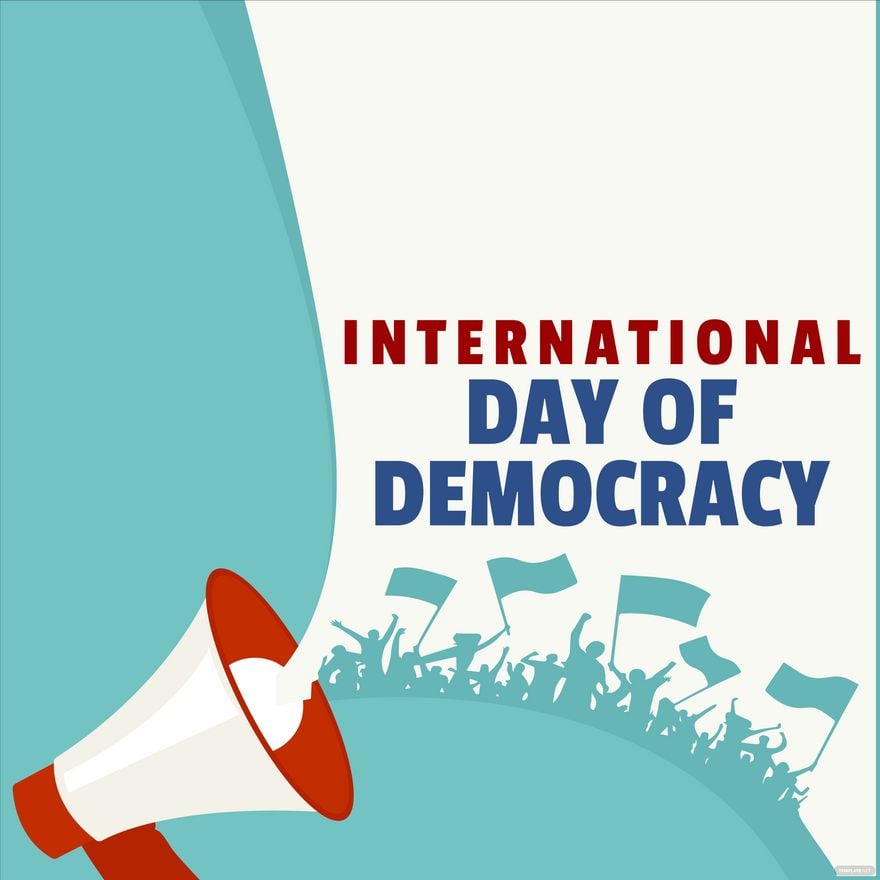International Day of Democracy Celebration Vector