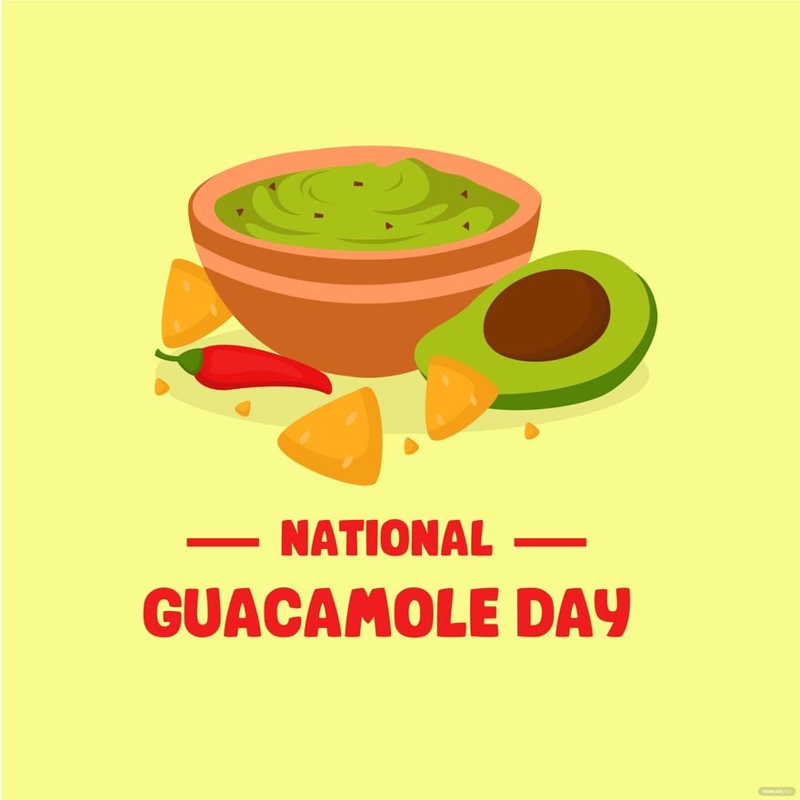 National Guacamole Day Vector