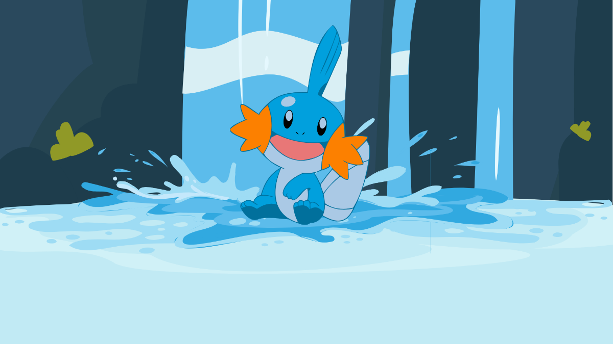 Pokemon Water Background Template