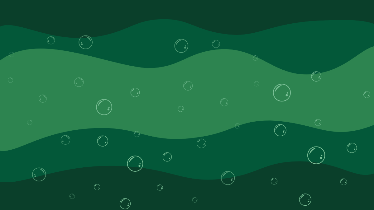 Green Water Background Template