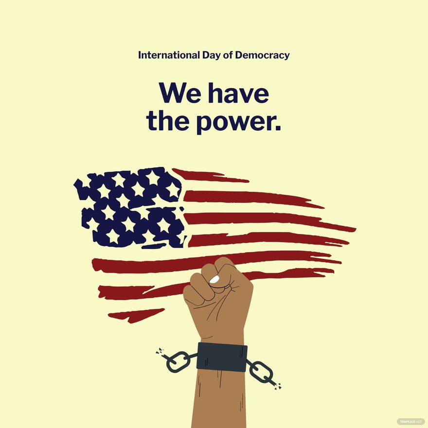 Free International Day of Democracy Flyer Vector in Illustrator, PSD, EPS, SVG, JPG, PNG