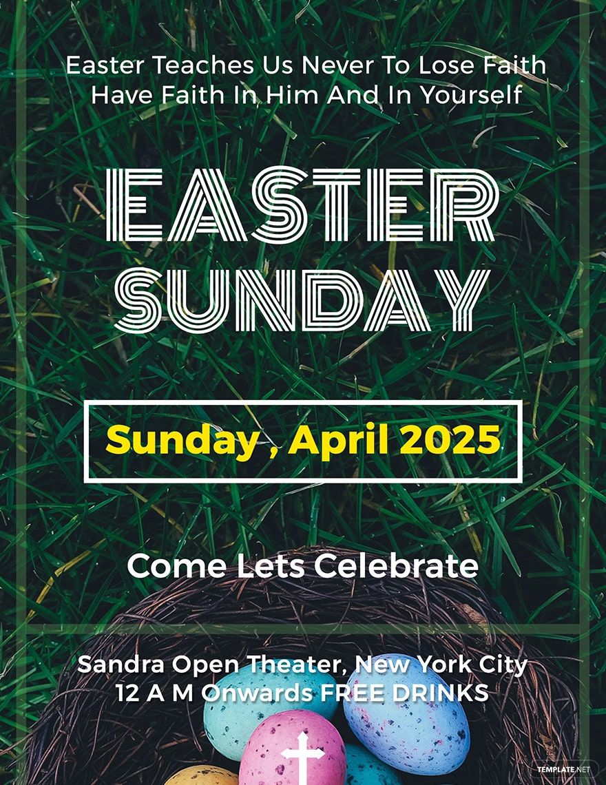Easter Sunday Flyer Template