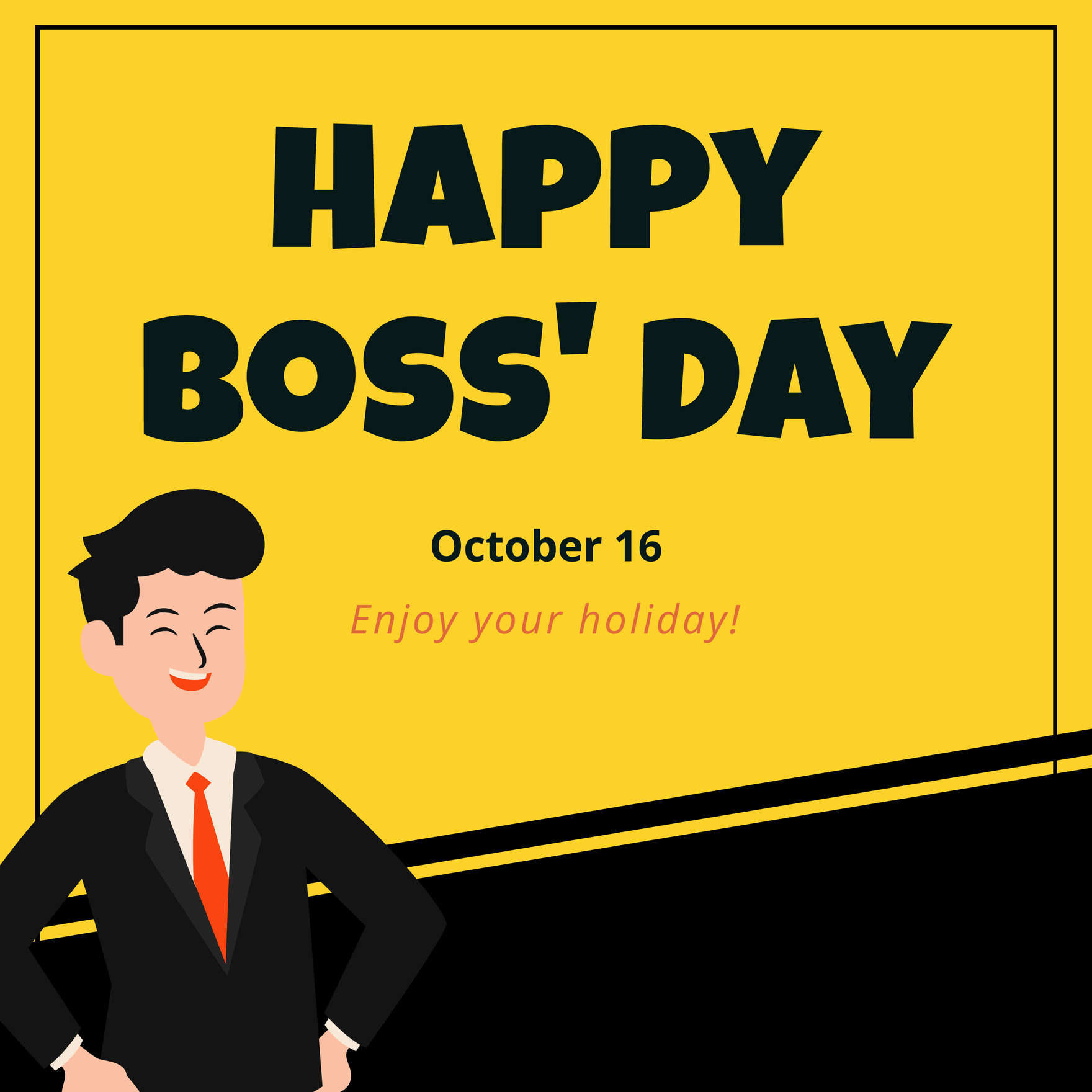 Boss' Day FB Post in PSD, Illustrator, SVG, JPG, EPS, PNG Download