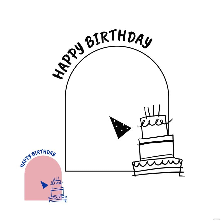 Birthday Frame Coloring Page