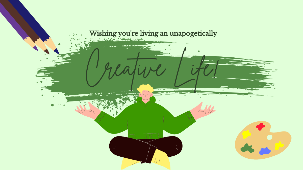 National Live Creative Day Wishes Background