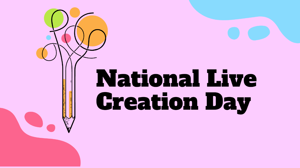 National Live Creative Day Vector Background Template