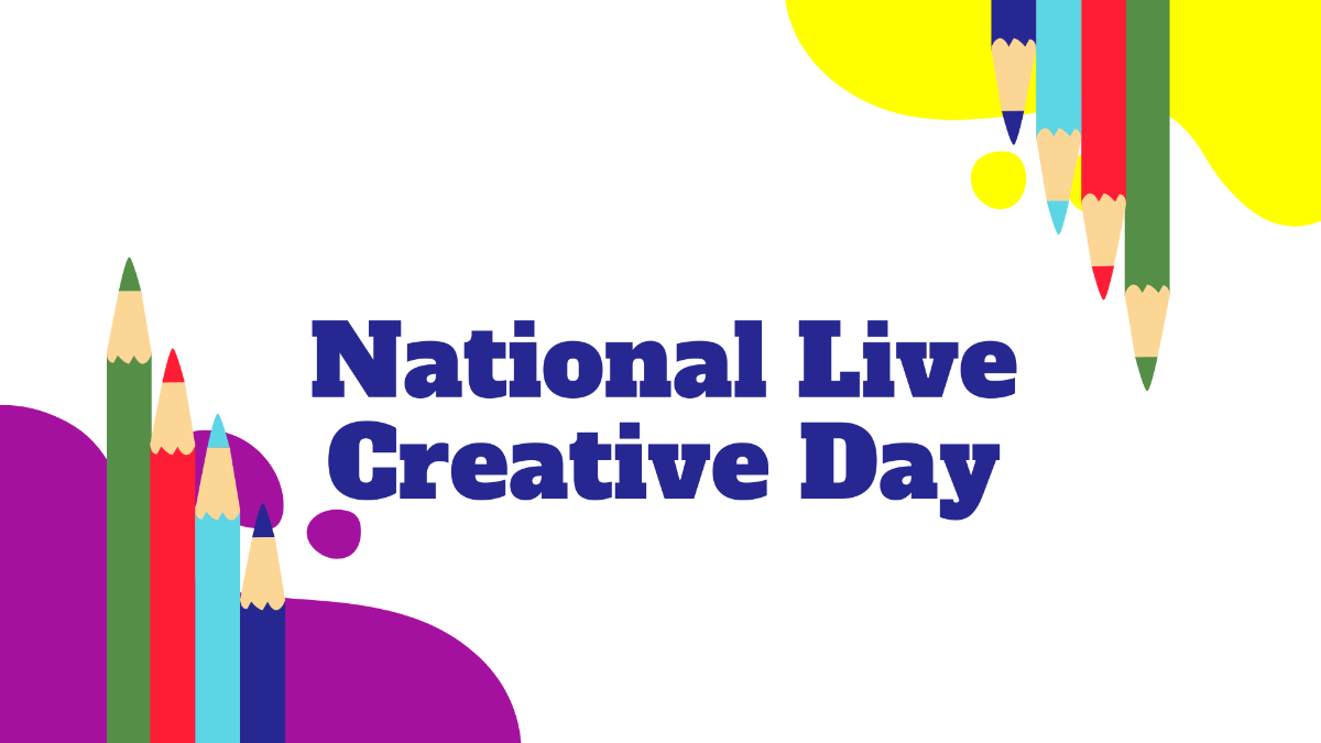 National Live Creative Day Image Background Template