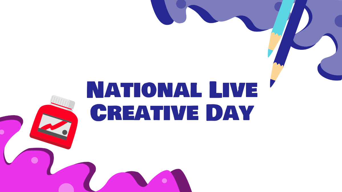National Live Creative Day Design Background