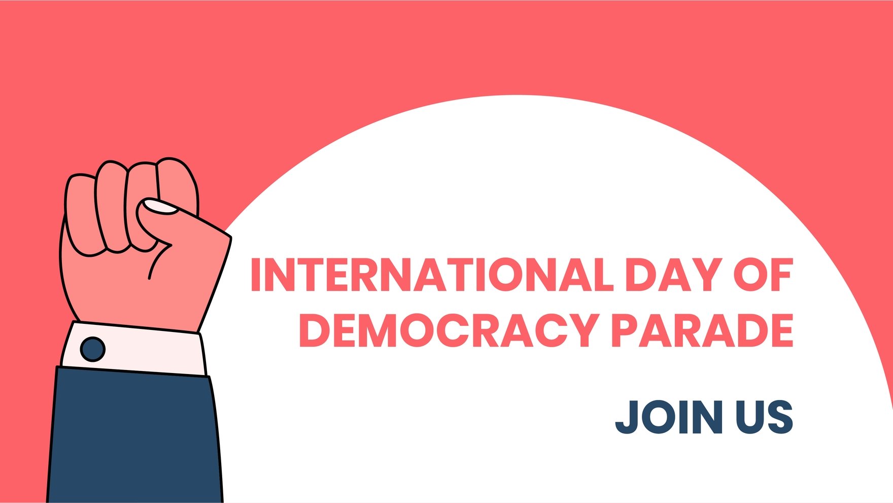 International Day of Democracy Invitation Background