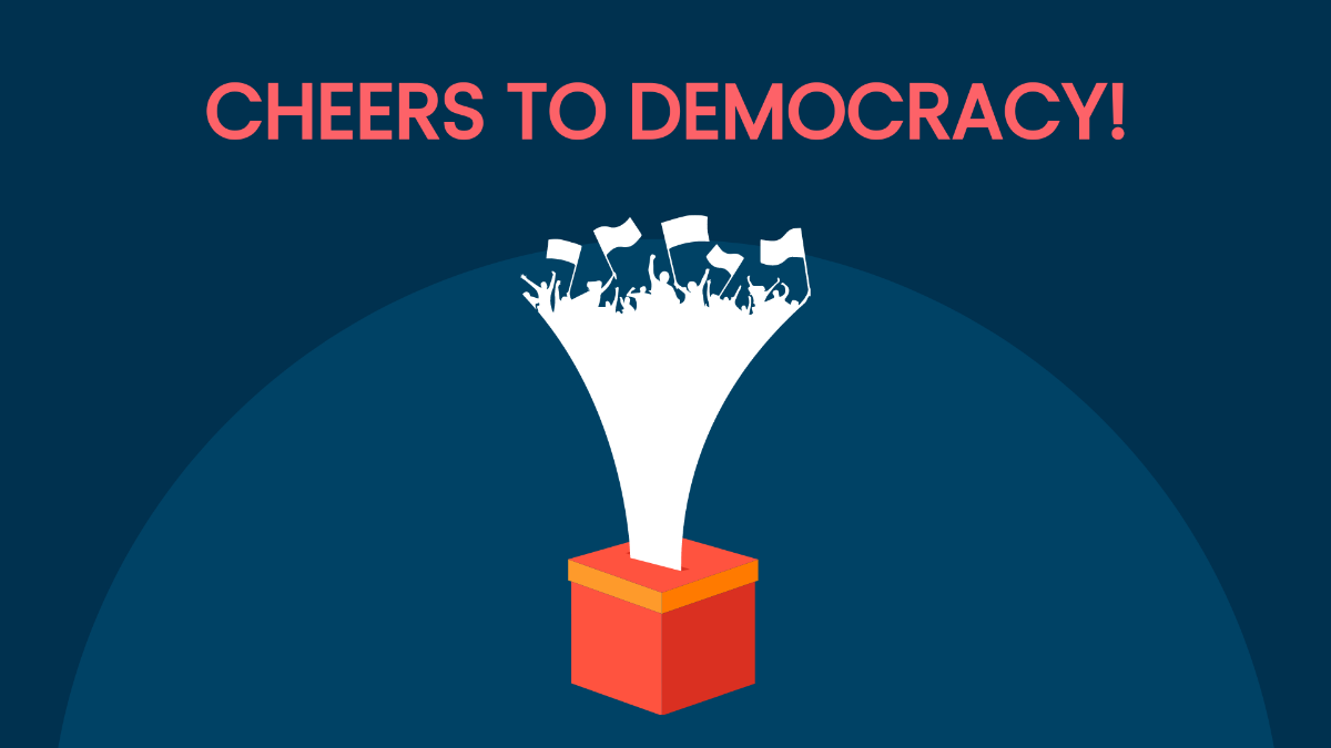 International Day of Democracy Greeting Card Background