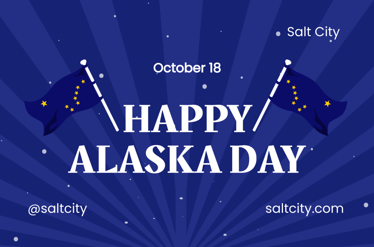 Free Alaska Day Banner Template