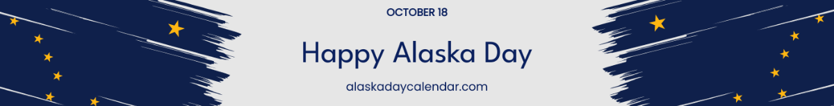 Alaska Day Website Banner Template